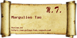 Margulies Tas névjegykártya